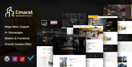 emarat construction wordpress theme plugin - Emarat - Construction Wordpress Theme