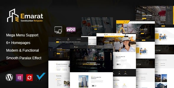 emarat construction wordpress theme plugin - Download WordPress Themes in One Place​