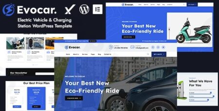 evocar electric vehicle charging station wordpress theme plugin - Evocar - Electric Vehicle & Charging Station Wordpress Theme