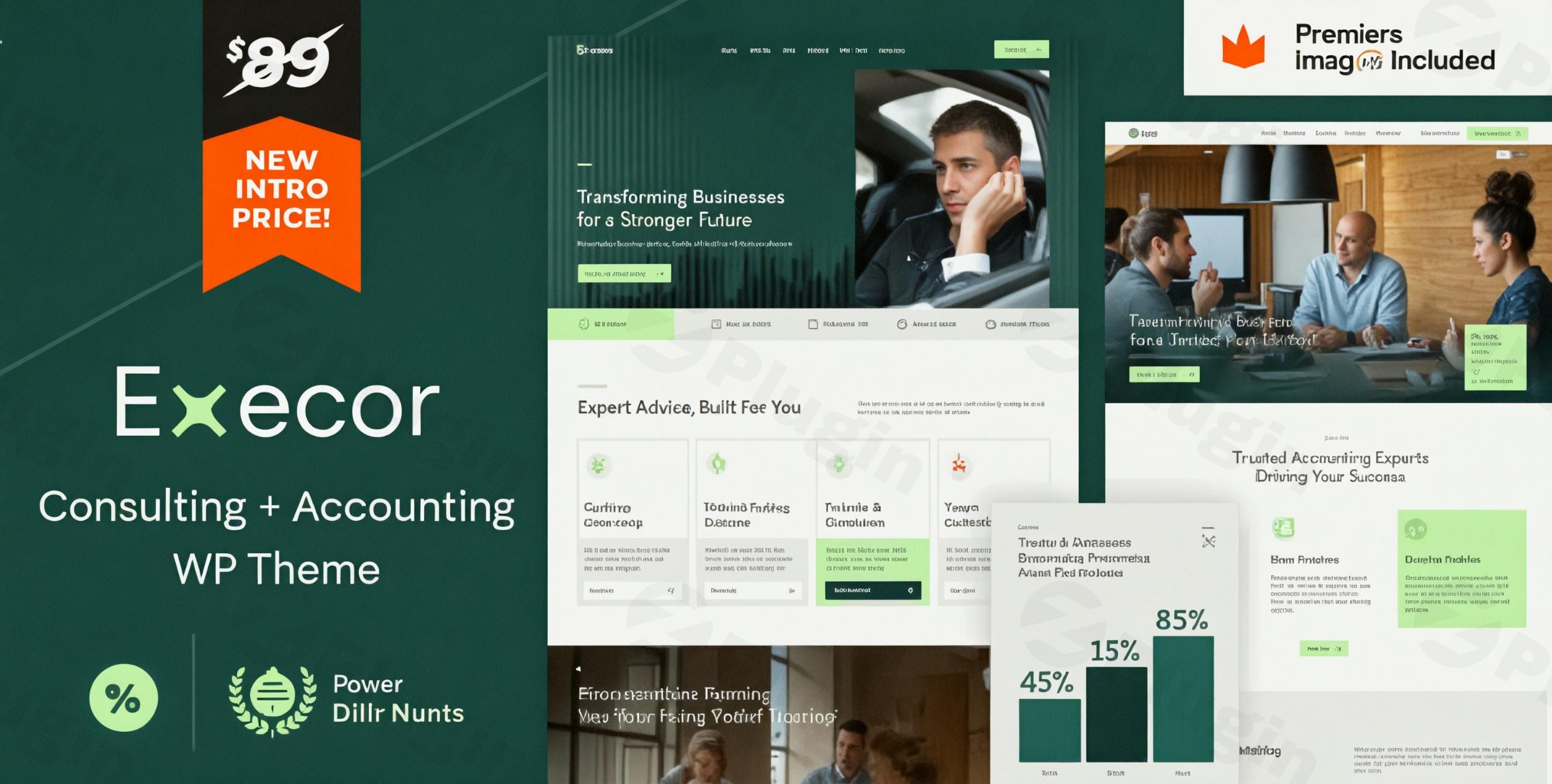 execor accounting and management consulting wordpress theme plugin - Download WordPress Themes in One Place​