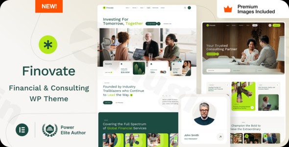 finovate financial advisors business consulting wordpress theme plugin - Download WordPress Themes in One Place​