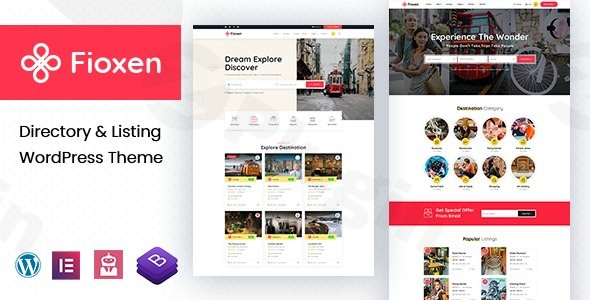 fioxen directory listing wordpress theme plugin - Download WordPress Themes in One Place​