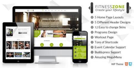 fitness zone gym fitness theme perfect fit for fitness centers and gyms plugin - Fitness Zone | Gym & Fitness Theme, Perfect Fit For Fitness Centers And Gyms