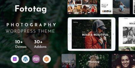 fototag photography wordpress theme plugin - Fototag - Photography Wordpress Theme