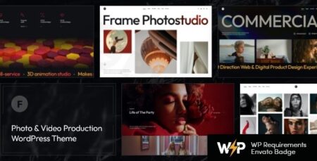 frame photo video wordpress theme ai plugin - Frame - Photo & Video Wordpress Theme + Ai