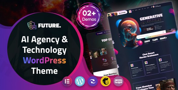 future ai agency technology wordpress theme plugin - Download WordPress Themes in One Place​
