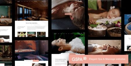 grand spa massage salon wordpress theme plugin - Grand Spa | Massage Salon Wordpress Theme
