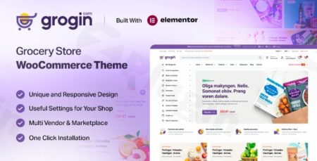 grogin grocery store woocommerce wordpress theme plugin - Grogin - Grocery Store Woocommerce Wordpress Theme