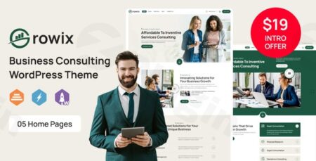 growix business consulting wordpress theme plugin - Growix - Business Consulting Wordpress Theme