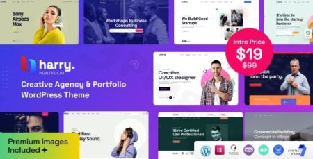 harry creative agency portfolio wordpress theme plugin - Harry - Creative Agency & Portfolio Wordpress Theme