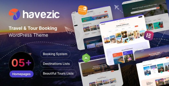 havezic travel tour booking wordpress theme plugin - Download WordPress Themes in One Place​