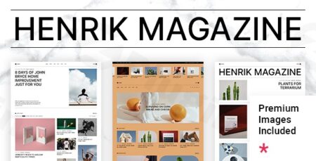 henrik creative magazine wordpress theme plugin - Henrik - Creative Magazine Wordpress Theme