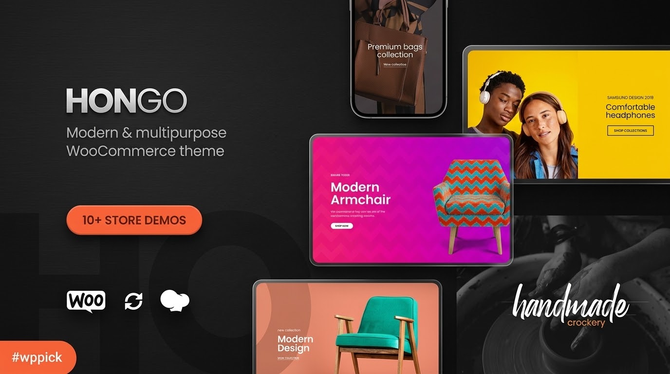 hongo modern multipurpose woocommerce wordpress theme feature - Hongo - Modern & Multipurpose Woocommerce Wordpress Theme