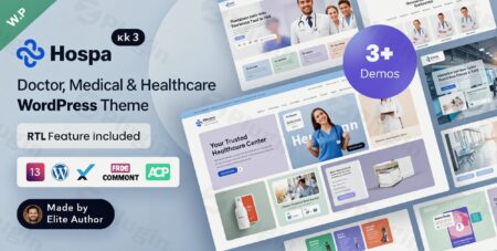 hospa medical clinic hospital elementor wordpress theme plugin - Hospa - Medical Clinic & Hospital Elementor Wordpress Theme