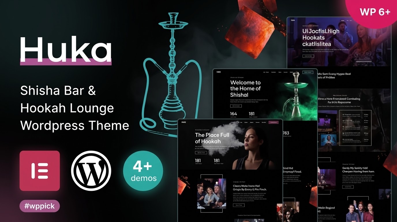 huka shisha bar hookah lounge wordpress theme feature - Download WordPress Themes in One Place​
