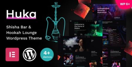 huka shisha bar hookah lounge wordpress theme plugin - Huka - Shisha Bar & Hookah Lounge Wordpress Theme
