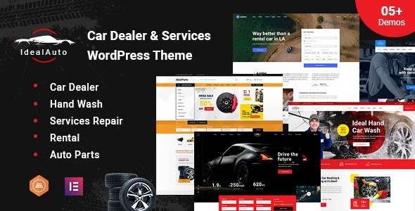 idealauto car dealer services wordpress theme plugin - Download WordPress Themes in One Place​