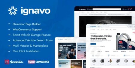 ignavo auto parts woocommerce theme plugin - Ignavo - Auto Parts Woocommerce Theme