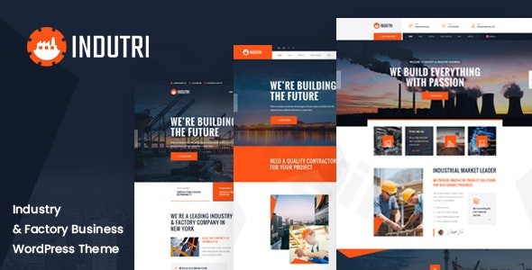 indutri factory industrial wordpress theme plugin - Download WordPress Themes in One Place​