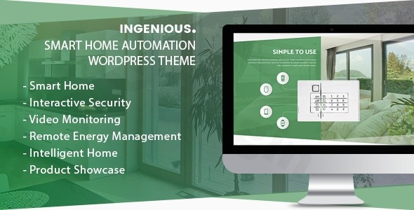 ingenious smart home automation wordpress theme plugin - Download WordPress Themes in One Place​