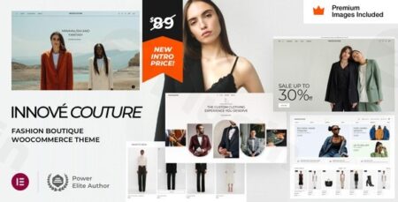 innove couture clothing ecommerce wordpress theme plugin - Innové Couture - Clothing Ecommerce Wordpress Theme