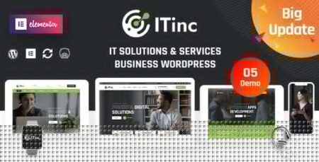 itinc technology it solutions wordpress theme plugin - Itinc - Technology & It Solutions Wordpress Theme