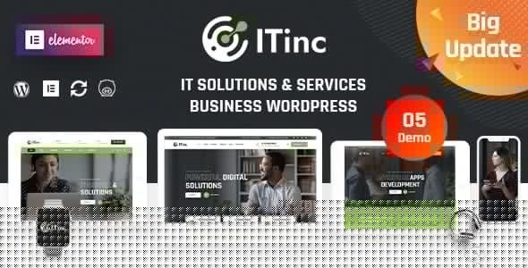 itinc technology it solutions wordpress theme plugin - Download WordPress Themes in One Place​
