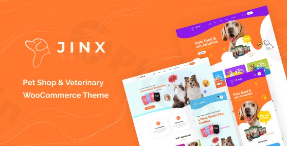 jinx pet shop veterinary woocommerce theme plugin - Download WordPress Themes in One Place​