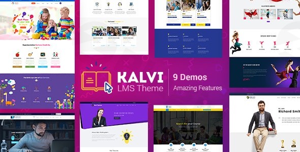 kalvi lms education wordpress theme plugin - Download WordPress Themes in One Place​