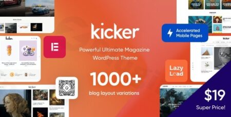 Kicker – Multipurpose Blog Magazine WordPress Theme + Gutenberg kicker multipurpose blog magazine wordpress theme gutenberg plugin - Kicker - Multipurpose Blog Magazine Wordpress Theme + Gutenberg