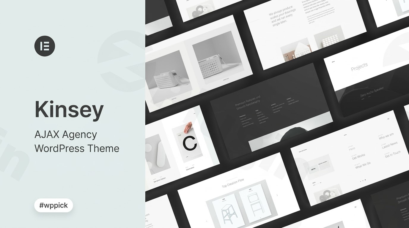 kinsey ajax agency wordpress theme feature - Download WordPress Themes in One Place​