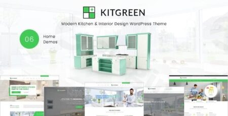 kitgreen modern kitchen interior design wordpress theme plugin - Kitgreen - Modern Kitchen & Interior Design Wordpress Theme