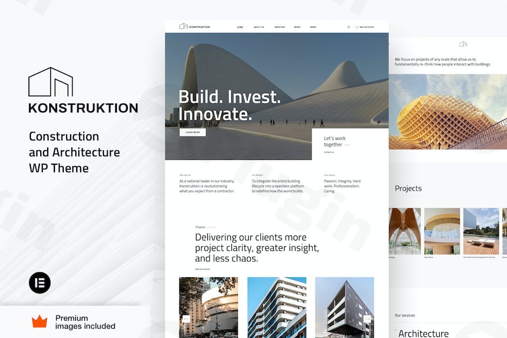 konstruktion construction and architecture plugin - Download WordPress Themes in One Place​