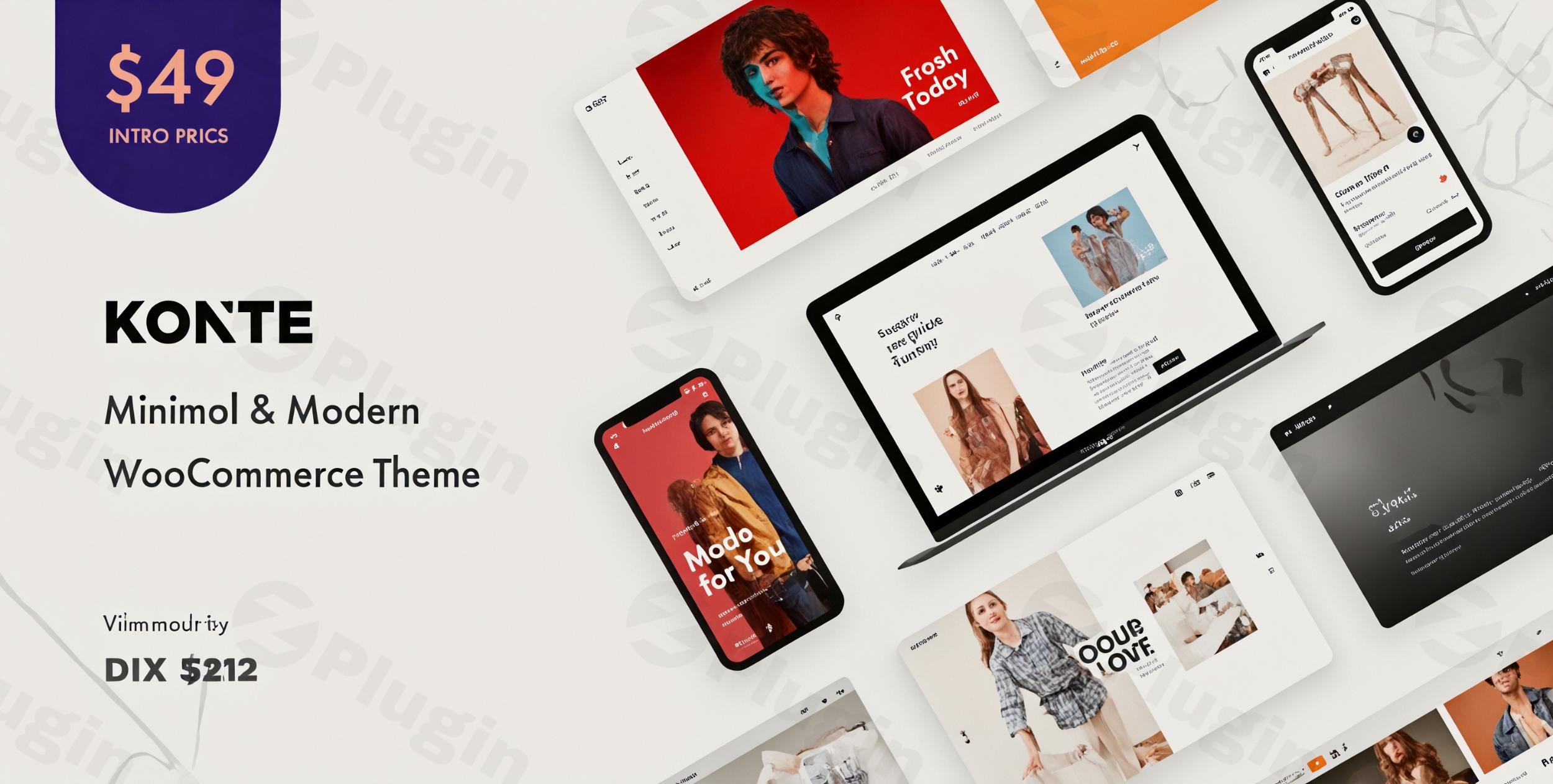 konte minimal modern woocommerce wordpress theme plugin - Download WordPress Themes in One Place​