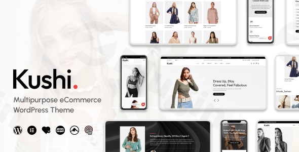 kushi fashion shop woocommerce theme plugin - Download WordPress Themes in One Place​