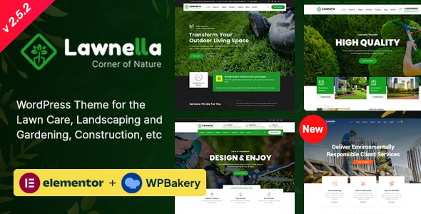 lawnella gardening landscaping wordpress theme plugin - Download WordPress Themes in One Place​