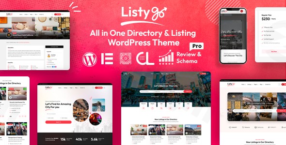 listygo directory listing wordpress theme plugin - Download WordPress Themes in One Place​
