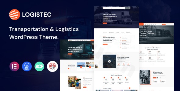 logistec transportation logistics wordpress theme plugin - Download WordPress Themes in One Place​