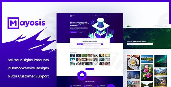 mayosis digital marketplace wordpress theme plugin - Download WordPress Themes in One Place​