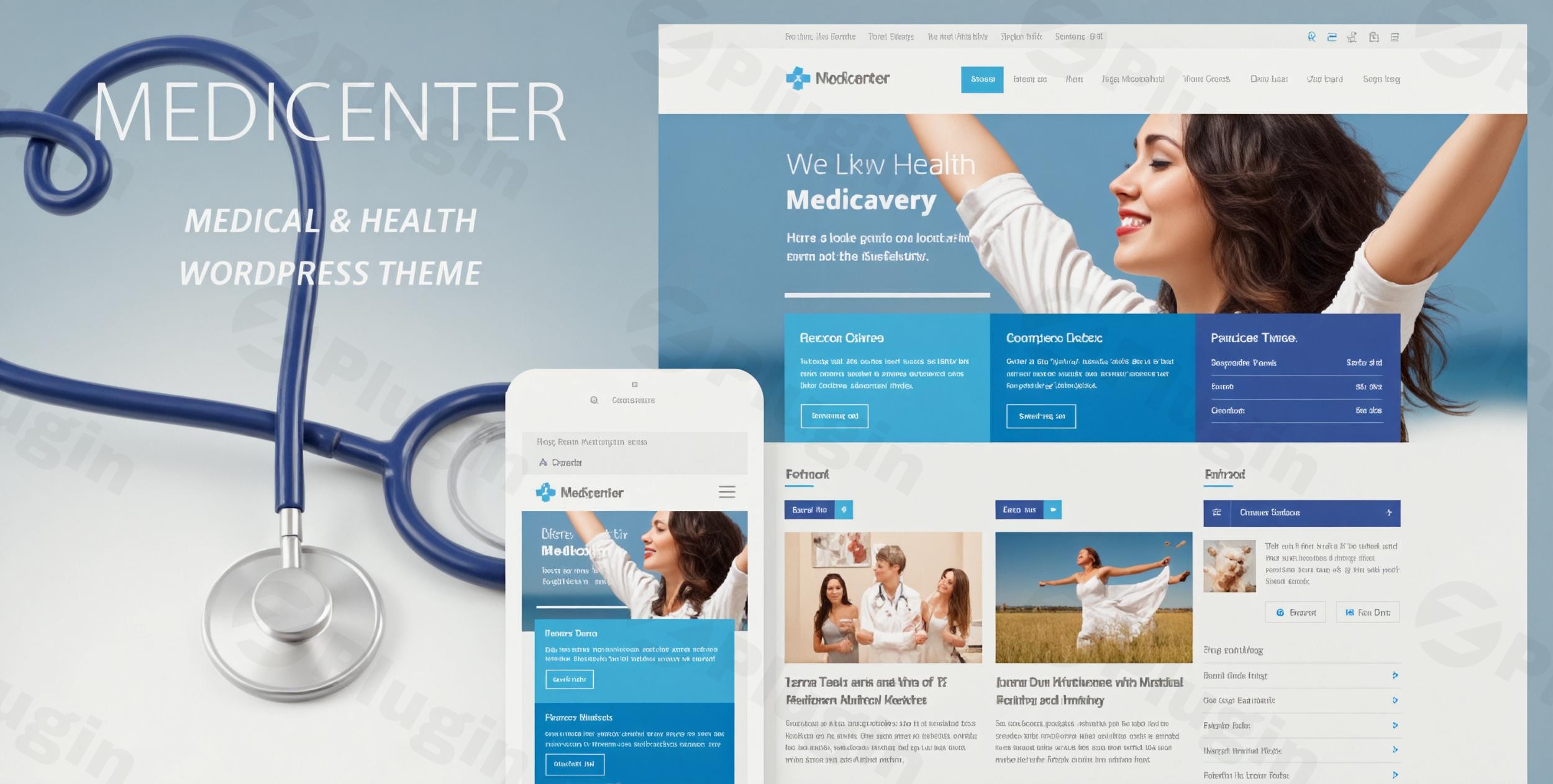 medicenter health medical clinic wordpress theme plugin - Download WordPress Themes in One Place​