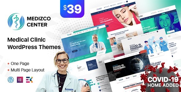 medizco medical health dental care clinic wordpress theme plugin - Download WordPress Themes in One Place​