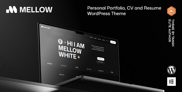 mellow personal portfolio wordpress theme plugin - Download WordPress Themes in One Place​