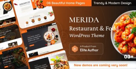 merida restaurant food wordpress theme plugin - Merida - Restaurant & Food Wordpress Theme