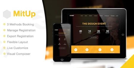 mitup event conference wordpress theme plugin - Mitup - Event & Conference Wordpress Theme