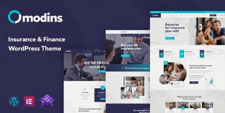 modins insurance finance wordpress theme plugin - Modins - Insurance & Finance Wordpress Theme
