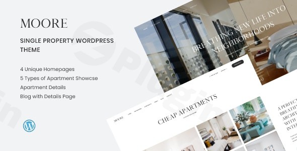 moore single property wordpress theme plugin - Download WordPress Themes in One Place​