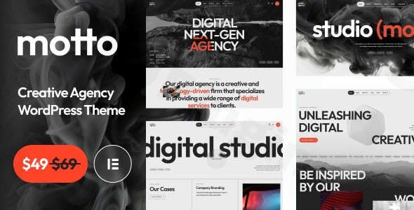 motto creative agency startup wordpress theme plugin - Download WordPress Themes in One Place​