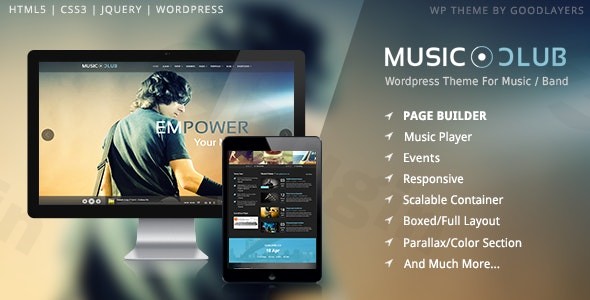 music club band party wordpress plugin - Download WordPress Themes in One Place​