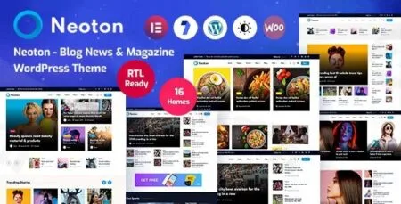 neoton news magazine wordpress theme plugin - Neoton - News Magazine Wordpress Theme