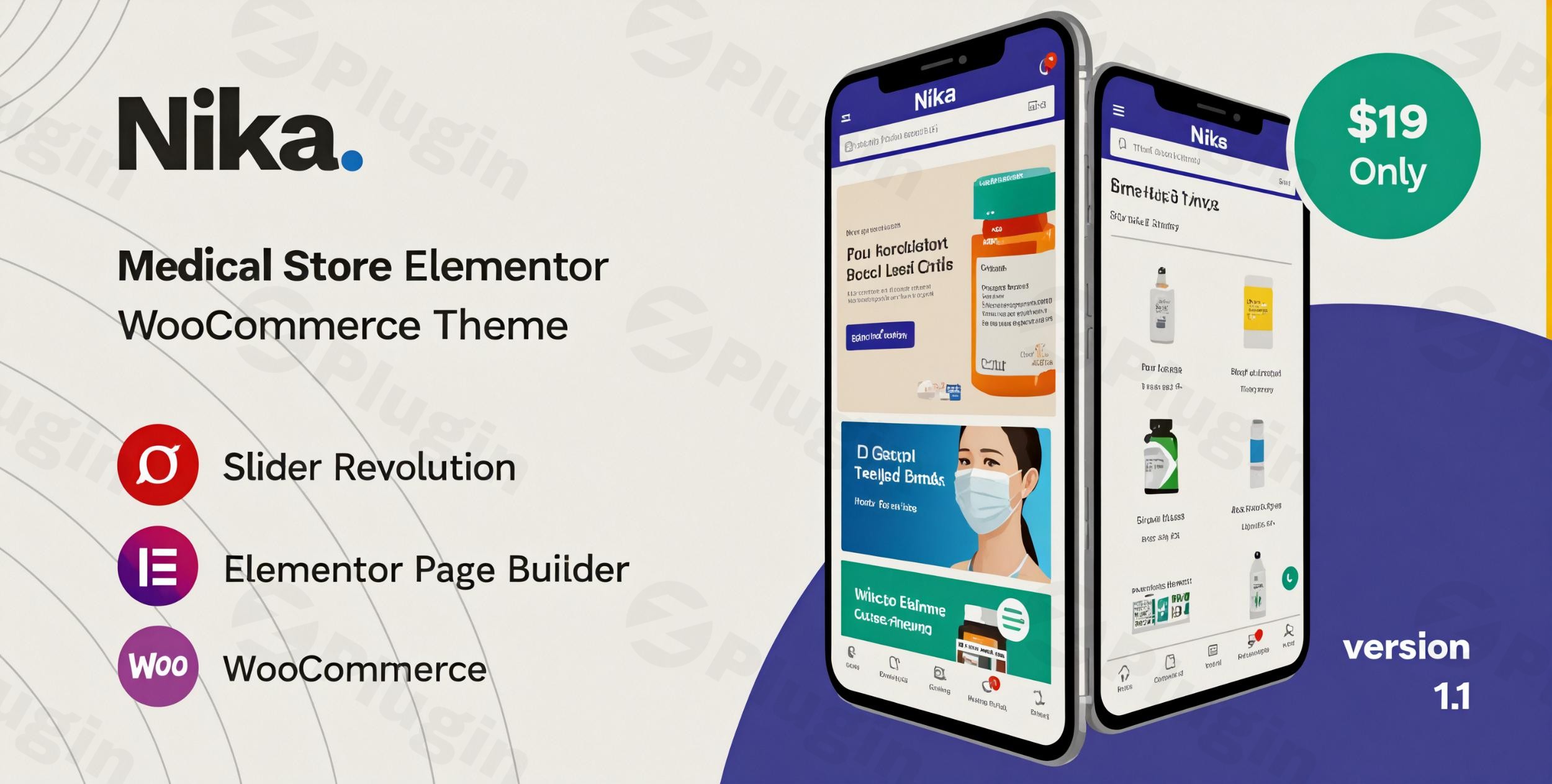 nika medical elementor woocommerce theme plugin - Download WordPress Themes in One Place​
